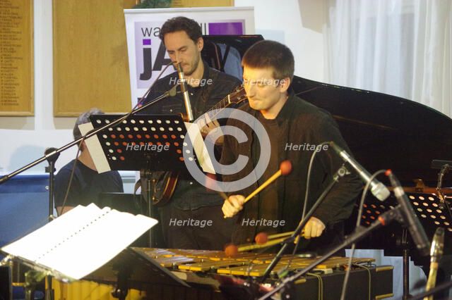 Jonny Mansfield, Stan Sulzmann’s Neon Orchestra, Watermill Jazz Club, Dorking, Surrey, Nov 2023. Creator: Brian O'Connor.
