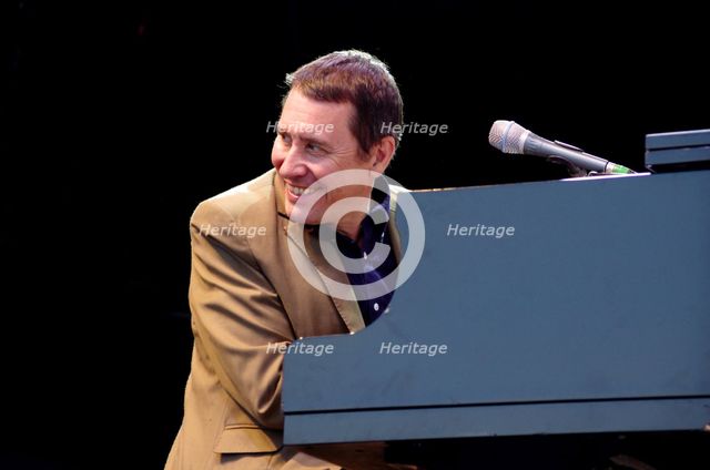 Jools Holland, Love Supreme Jazz Festival, Glynde, East Sussex.  Artist: Brian O'Connor