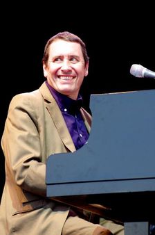 Jools Holland, Love Supreme Jazz Festival, Glynde, East Sussex. Artist: Brian O'Connor