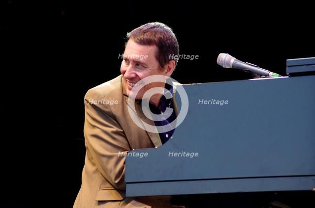 Jools Holland, Love Supreme Jazz Festival, Glynde, East Sussex.  Artist: Brian O'Connor