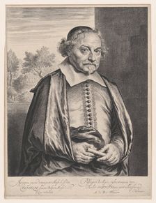 Joost van den Vondel, 17th century. Creator: Jan Lievens