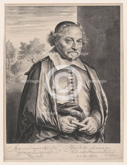 Joost van den Vondel, 17th century. Creator: Jan Lievens.