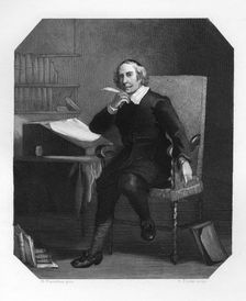 Joost van den Vondel, 17th century Dutch poet and dramatist, c1870.Artist: H Sluyter