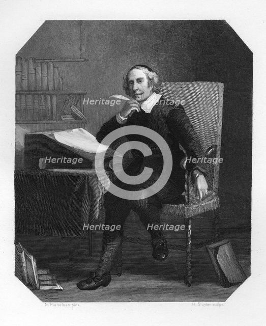 Joost van den Vondel, 17th century Dutch poet and dramatist, c1870.Artist: H Sluyter