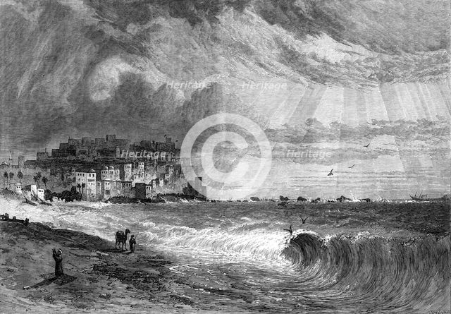 Joppa, from the exhibition of Mr. H. A. Harper's views of the Holy Land, 1872. Creator: John Greenaway.