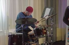 Jorge Rossy, Martin Speake's International Quartet, Watermill Jazz Club, Surrey, 18 Feb 2020. Creator: Brian O'Connor