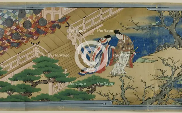 Joruri Monogatari, 17th century. Creator: School of Iwasa Matabei.