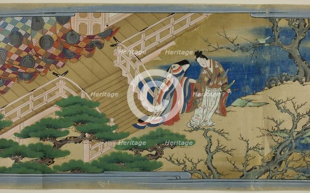 Joruri Monogatari, 17th century. Creator: School of Iwasa Matabei.