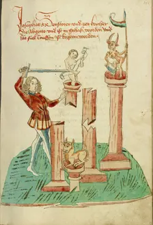Josaphat Destroying Pagan Idols, 1469. Creator: Unknown