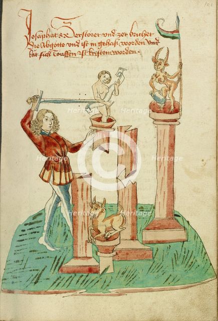 Josaphat Destroying Pagan Idols, 1469. Creator: Unknown.
