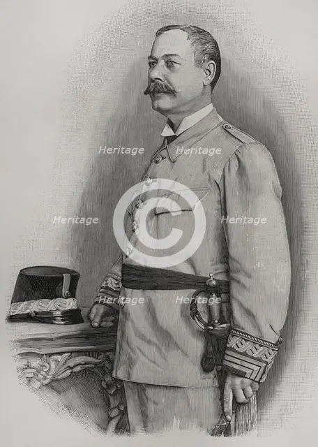 José Toral y Velázquez, Spanish general, last military governor of Santiago de Cuba, 1898.  Creator: Unknown.