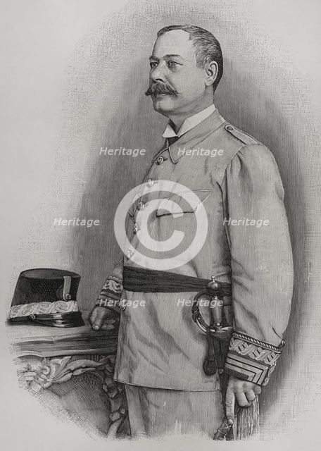 José Toral y Velázquez, Spanish general, last military governor of Santiago de Cuba, 1898.  Creator: Unknown.