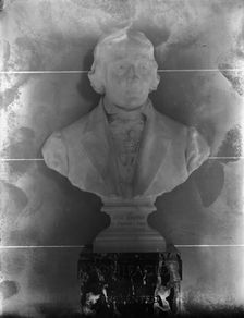 Jose De Andreda Silva Benefacio, Brazilian Priest, Bust In Hall of Patriots, Pan American..., 1911. Creator: Harris & Ewing
