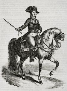 José de Palafox y Melci, 1st Duke of Zaragoza, (1775-1847), Spanish general at Peninsular War, 1853. Creators: Eusebio Zarza, Bernardo Rico