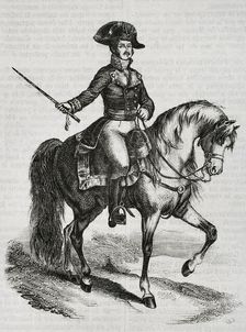 José de Palafox y Melci, 1st Duke of Zaragoza, (1775-1847), Spanish general at Peninsular War, 1853. Creators: Eusebio Zarza, Bernardo Rico