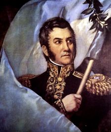 Jose de San Martin (1777-1850), Argentine general and politician, architect of of the Latin Ameri…