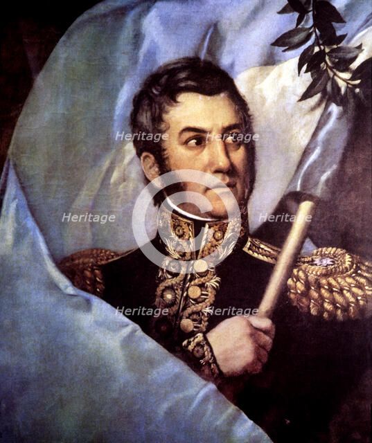 Jose de San Martin (1777-1850), Argentine general and politician, architect of of the Latin Ameri…