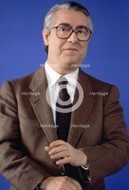 Jose Luis Coll (1931-2007) Spanish writer and humorist, portrait of 1975.