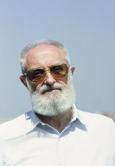 José Luis Sampedro, Spanish writer, photo of 1990