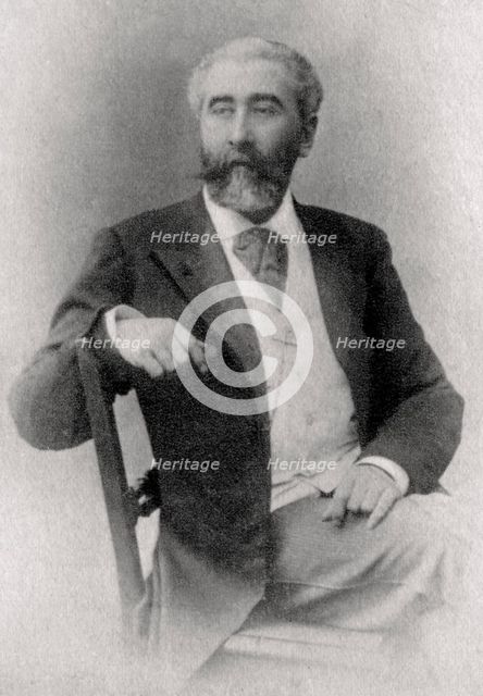 Jose-Maria de Heredia, Cuban-born French poet, 1902. Artist: Unknown