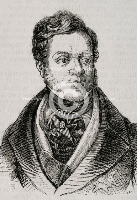 José María Queipo de Llano, (1786-1843), Count of Toreno and viscount of Matarrosa, 1853.  Creator: Unknown.