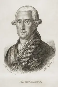 Jose Moñino y Redondo, 1st Count of Floridablanca (1728-1808), Spanish statesman, 1851. Creator: Pedro Hortigosa