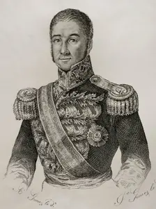 José Santos de la Hera y de la Puente (1792-1859), 1st Count of Valmaseda and 1st Viscount..., 1845. Creator: Jose Gomez