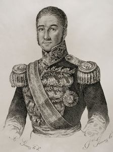 José Santos de la Hera y de la Puente (1792-1859), 1st Count of Valmaseda and 1st Viscount..., 1845. Creator: Jose Gomez