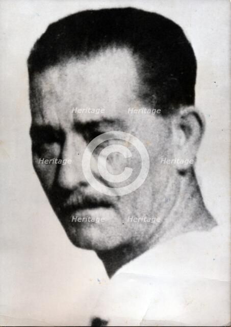 Josef Mengele, German SS officer, physician and war criminal, 20th century. Artist: Unknown