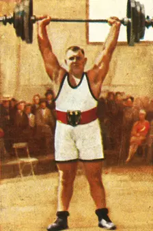 Josef Straßberger, German weightlifting champion, 1928. Creator: Unknown