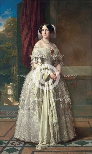 Josefa del Águila y Ceballos, later Marchioness of Espeja, between 1852 and 1854. Creator: Federico de Madrazo y Kuntz.