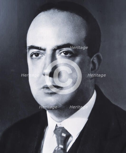 Josep Carner (1884-1970), Spanish writer and poet, reproduction photograph.