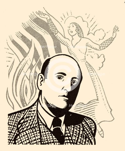 Josep Maria de Segarra Castellarnau (1894-1961). Catalan writer. Drawing, 1934.