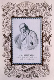 Joseph-Marie Jacquard, inventor of the Jacquard loom, c1850. Creator: Unknown