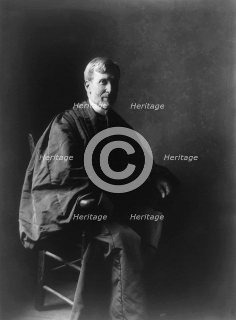 Joseph McKenna, Associate Justice, Supreme Court, full-length portrait, seated, facing right, c1906. Creator: Frances Benjamin Johnston.