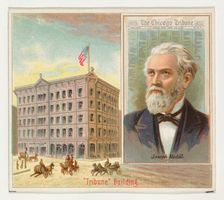 Joseph Medill, The Chicago Tribune, from the American Editors series (N35) for Allen & Gin..., 1887. Creator: Allen & Ginter
