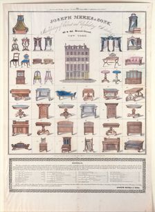 Joseph Meeks & Sons Manufactory of Cabinet and Upholstery Articles, 1833. Creator: Joseph Meeks & Sons