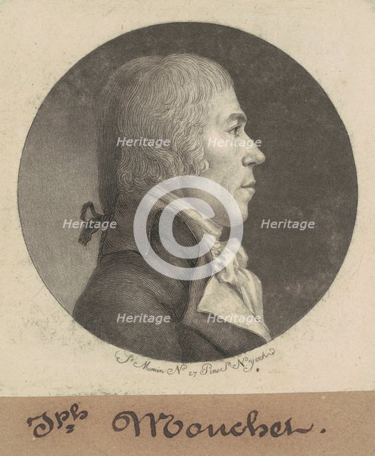 Joseph Mouchet, 1798. Creator: Charles Balthazar Julien Févret de Saint-Mémin.