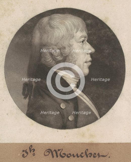 Joseph Mouchet, 1802. Creator: Charles Balthazar Julien Févret de Saint-Mémin.