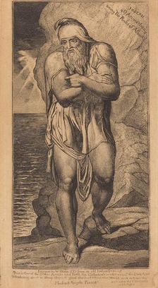 Joseph of Arimathea Among the Rocks of Albion, c. 1803/1810. Creator: William Blake