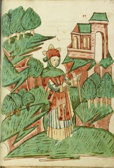 Joseph of Arimathea Before Pilate; Prayer Book of Cardinal Albrecht of Brandenburg, about 1525-1530. Creator: Simon Bening