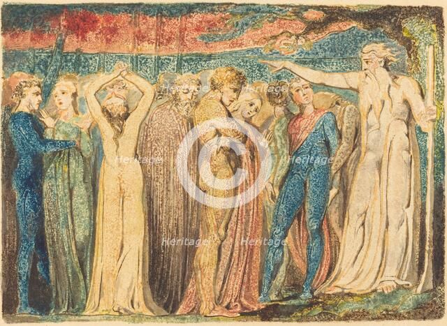 Joseph of Arimathea Preaching to the Britons, c. 1794/1796. Creator: William Blake.