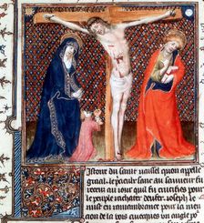 Joseph of Arimathea receiving Christ's blood, 15th century