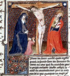 Joseph of Arimathea receiving Christ's blood, 15th century