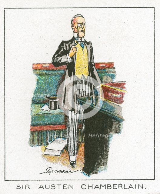 (Joseph) Austen Chamberlain, 1929. Artist: Unknown