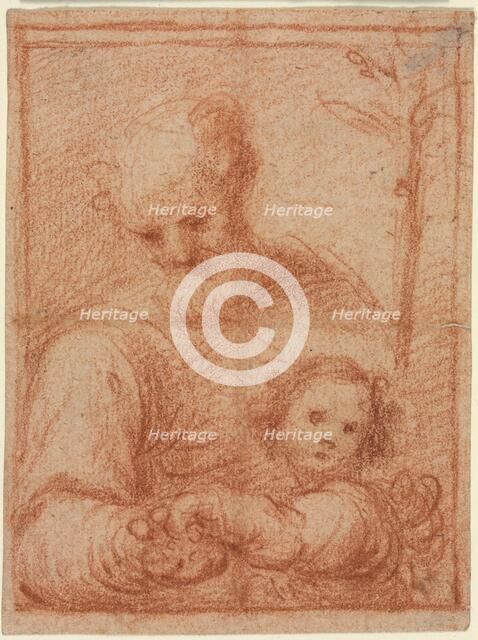 Joseph and Child (recto), 16th century. Creator: Unknown.