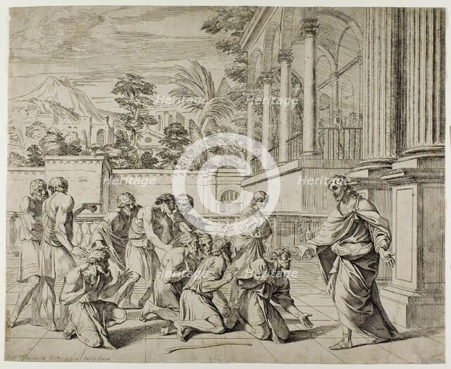 Joseph and his Brethren, c.1657. Creator: Pier Francesco Mola.