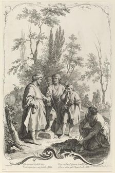 Joseph and His Brothers, c. 1745. Creator: Joseph Wagner
