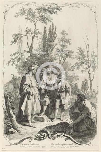 Joseph and His Brothers, c. 1745. Creator: Joseph Wagner.