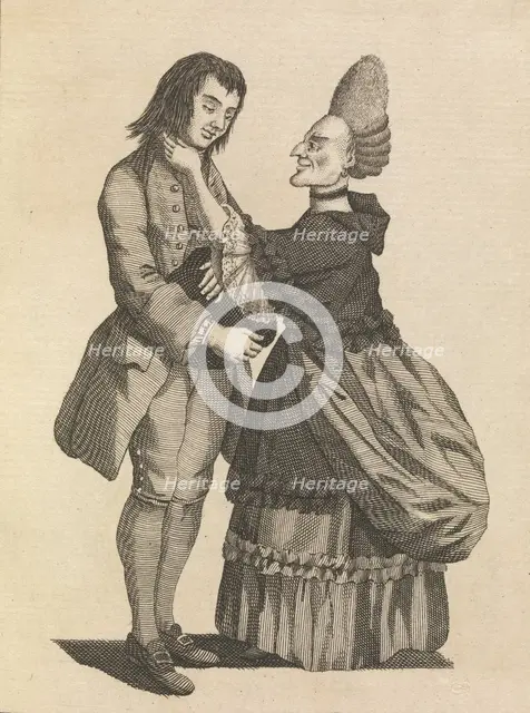 Joseph and His Mistress, May 9, 1771. Creator: Matthew Darly.